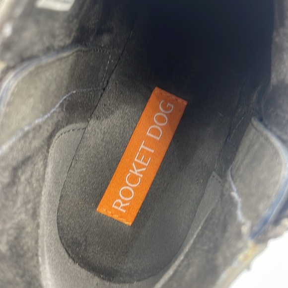 Rocket Dog Vegan Suede Gray Western Style Side Zip Boots Women Size 9 - Picture 8 of 9